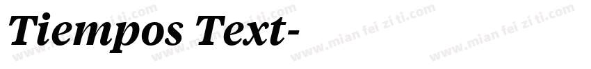 Tiempos Text字体转换